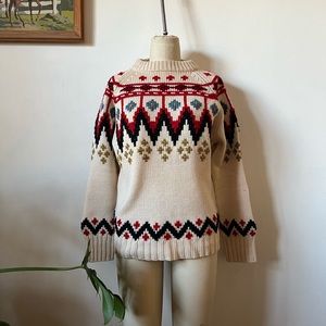 Vintage wool fairisle sweater
